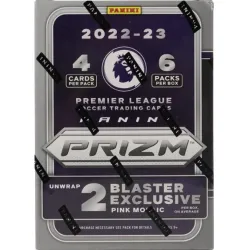 2022/23 Panini Prizm Premier League EPL Soccer 6-Pack Blaster (Pink Mosaic Prizms!)